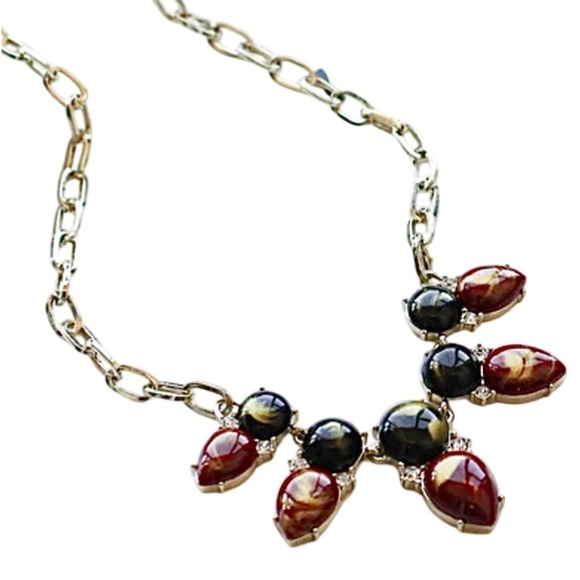 ANNE KLEIN • Vintage Colorful Stone Fine Necklace - Picture 3 of 4